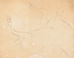 Studie av en häst [verso] av William Etty