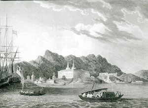 Hamnen i Rio Janeiro, med Benediktinerklostret, av William F. Wilson