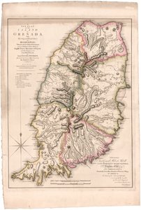 En ny plan för ön Grenada av Paterson av William Faden