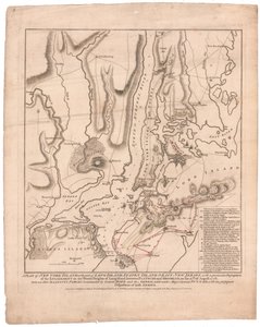 En plan för New York Island av William Faden