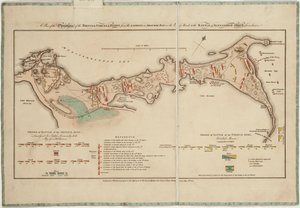 En plan över de brittiska styrkornas operationer i Egypten från landstigningen i Aboukirbukten den 8 mars till slaget vid Alexandria den 21 mars inklusive av William Faden