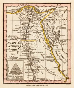 Forntida Egypten. Karta.