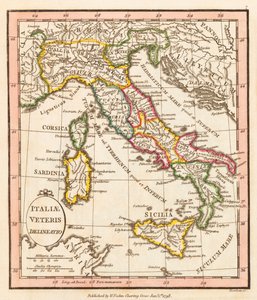 Forntida Italien. Karta.