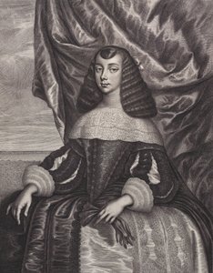 Katarina av Braganza, 1662. av William Faithorne