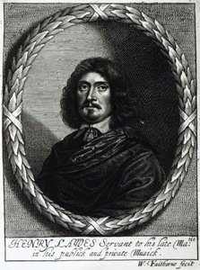 Henry Lawes (1596-1662) av William Faithorne
