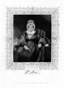 Hannah More, engelsk religiös författare och filantrop, 1800-talet.