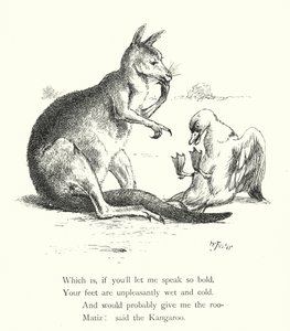 Ankan och kängurun (gravyr)