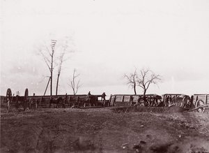 Fort Brady, Virginia, nära Dutch Gap, 1865.