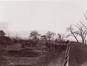 Nära Dutch Gap, Virginia. Fort Brady, ca. 1865.