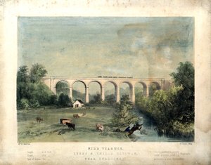 Nidd Viaduct, Leeds and Thirsk Railway, nära Knaresbro
