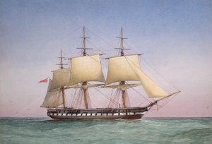 "Fregatten med 50 kanoner HMS 
