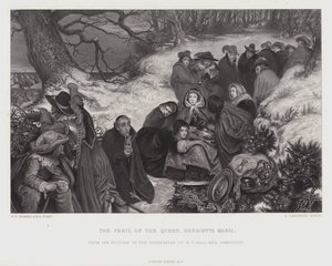 Drottningen Henrietta Marias fara (gravyr)