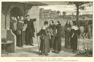 Wyclif skickar ut sina stackars präster av William Frederick Yeames