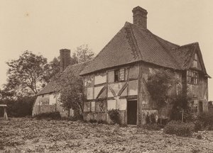 Vid Little Dixter, Northiam, Sussex (svartvitt foto) av William Galsworthy Davie