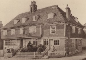 Church House, Goudhurst, Kent (svartvitt foto) av William Galsworthy Davie