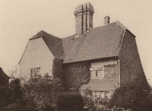 Collins Farm, Sissinghurst, Kent (svartvitt foto)