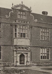 Dörröppning, Entrance Bay, South Wing, Cobham Hall (s/v foto) av William Galsworthy Davie