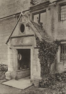 Dörröppning, veranda vid Cap Mill, Painswick, Gloucestershire (s/v foto) av William Galsworthy Davie