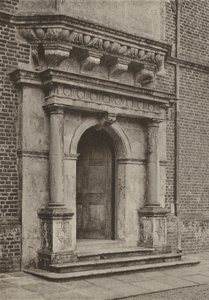 Dörröppning, The South Wing, Cobham Hall (s/v foto) av William Galsworthy Davie