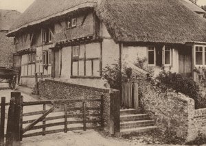 Farm House, Bury, West Sussex (svartvitt foto) av William Galsworthy Davie