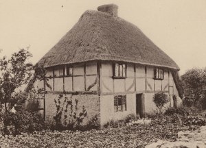 Rose Cottage, Pulborough, West Sussex (svartvitt foto) av William Galsworthy Davie