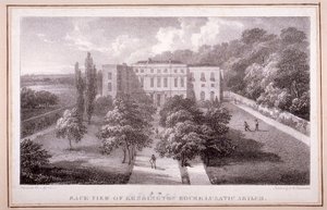 Utsikt över Kensington House Lunatic Asylum, c.1830 av William Gauci
