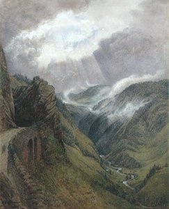 På Ruskins gamla väg mellan Morez och Les Rousses, Jura
