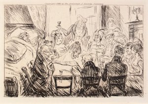 Inget hördes förutom klappret av tallrikar och gafflar av William Glackens