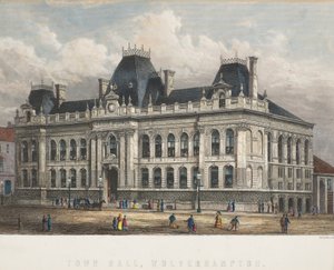 Rådhuset, Wolverhampton, ca 1871