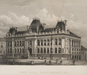 Stadshuset i Wolverhampton, omkring 1871
