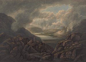 Utsikt över sjöarna Buttermere och Crummock Water