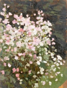 Rosa blommor, ca 1930 (olja på duk)