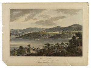 West Point, nr 16 i Hudson River Port-Folio, graverad av I. Hill, odaterad