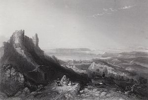 Tiberiasjön (gravyr) av William H. Bartlett