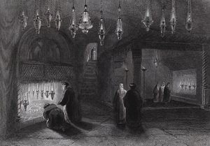 Födelsehelgedomen, Betlehem (gravyr) av William H. Bartlett