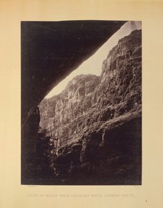 Cañon of Kanab Wash, Colorado River, ser söderut av William H. Bell