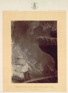 Ser söderut in i Grand Canyon, Coloradofloden, Sheavwitz, 1872.