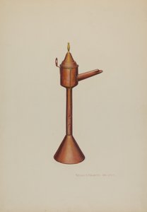 Whale Oil Lamp, ca. 1938.