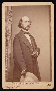 Porträtt av LaFayette Sabine Foster 1806-1880, mellan 1871 och 1880. av William H Jennings
