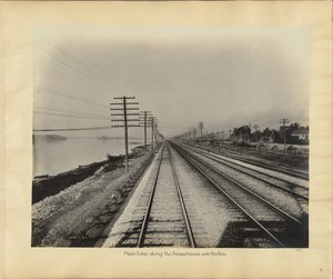 Stambanan längs Susquehanna nära Steelton av William H. Rau