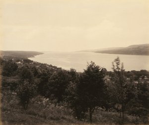 Seneca Lake och Watkins Glen, för Lehigh Valley Railroad av William H. Rau