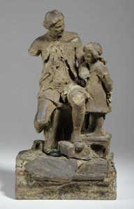 Maquette för Joshua Reynolds med barn (plasticine)