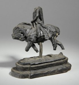 Maquette för en ryttarstaty av Edward I, ca 1893 (plasticine)