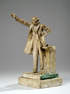 Maquette för statyn av William Ewart Gladstone on the Strand, London, ca 1905 (gips) av William Hamo Thornycroft