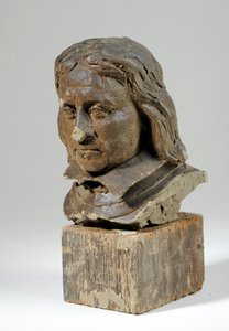 Porträtt av Oliver Cromwell (vax och trä) (se även 440363) av William Hamo Thornycroft