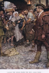"Släpp greppet från pojken, goda fru" av William Hatherell