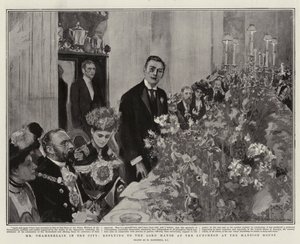 Chamberlain i staden, svar till överborgmästaren vid lunchen i Mansion House av William Hatherell