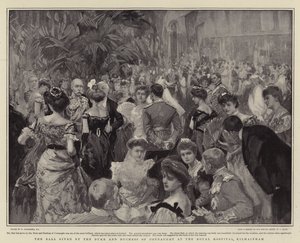 Balen som ges av hertigen och hertiginnan av Connaught på Royal Hospital, Kilmainham av William Hatherell