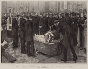 Sir John Everett Millais, PRA, begravning i St Paul