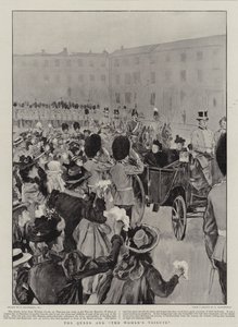 Drottningen och Kvinnornas hyllning av William Hatherell